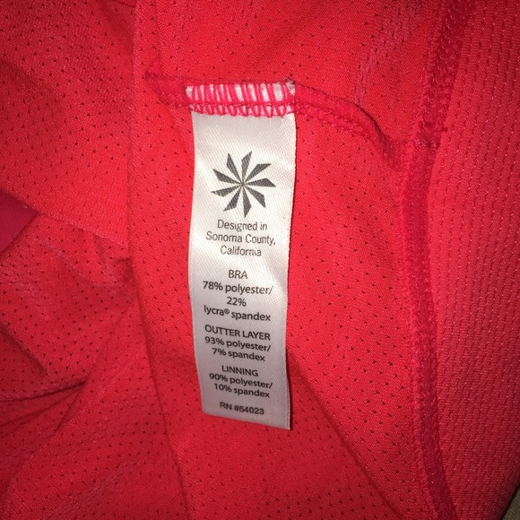 Athleta bright pink tank top with built in bra - Picture 7 of 7